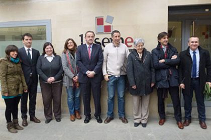 acto_laseme representanes de Obra Social la Caixa, Cocemfe Navarra, Incorpora y Laseme