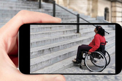linea appp2 fografiando un problema de accesibilidad