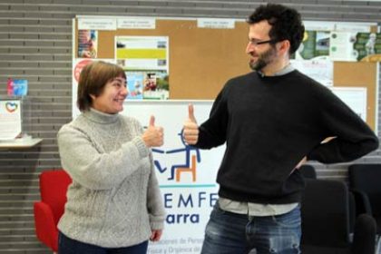 egues_uno Empresario y trabajadora del Bar Medialuna